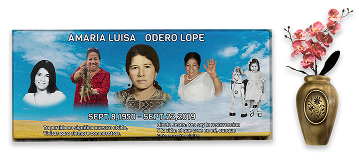 A poster of the late dolores lopez and her children.